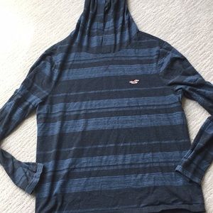 Long sleeved T-shirt material hoodie Hollister